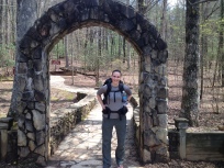 The first day of my hike at Amicalola Falls State Park